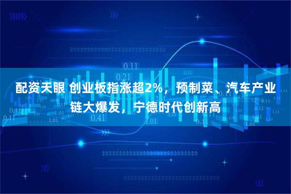 配资天眼 创业板指涨超2%，预制菜、汽车产业链大爆发，宁德时代创新高